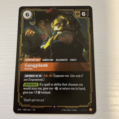 Gangplank naval 086 166 rare - -, 086/166