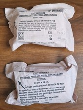 X1 BRITISH ARMY FIRST AID  FIELD DRESSING CAMOUFLAGE Dated 1996 or 2005
