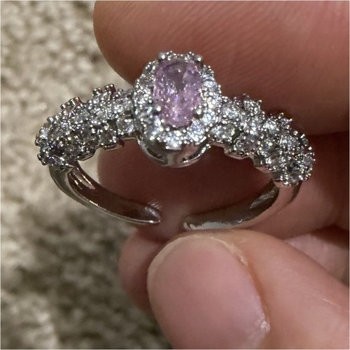 Silver tone adjustable - tone, band