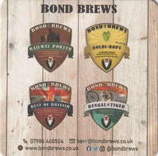 BEER MAT - BOND BREWS -
