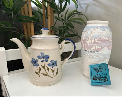 Vintage ceramic coffee pot - vintage,