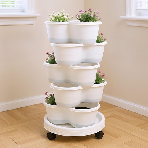 Stackable strawberry planters - strawberry,