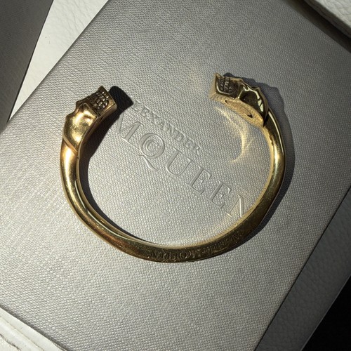 Alexander mcqueen gold tone - mcqueen,