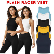 NEW WOMEN LADIES PLAIN RACER