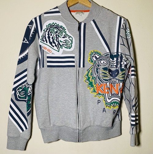 Kenzo paris embroidered zip - embroidered,