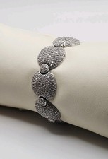 LL Sterling Silver CZ Pavé
