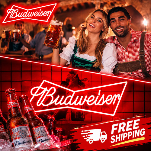 Budweiser beer neon - budweiser, led