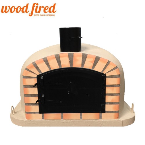 Wood fired pizza oven 100cm - fired,