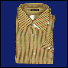 Vintage  ROGER S/S Patterned SHIRT Collar 15" /Medium  DEADSTOCK   288 B