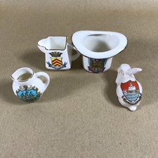 Lot of 4 Crested Ware Pieces