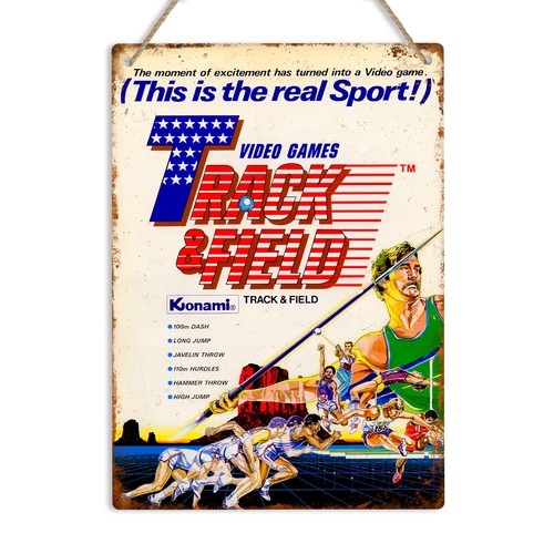 Track and field retro - field, video