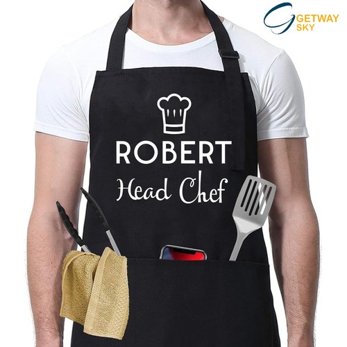 Personalised apron for him - personalised,