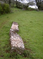 Photo 6x4 Fallen gate posts