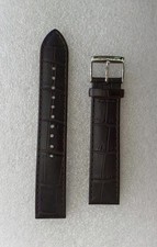SEIKO  L01SH 19 CALF  Coffee Brown Premium Genuine Croc Leather Watch Strap 19mm