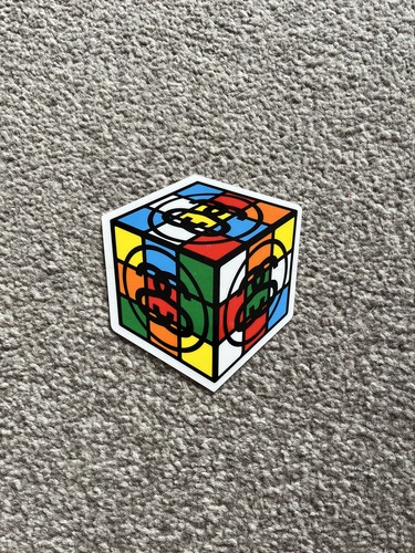 Stussy rubiks cube sticker - rubiks,