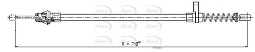 Apec rear brake - rear, for