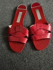 zara red size 4 sandals. worn and in very good condition