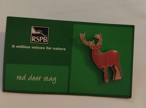 Rspb pin badge - pin, stag