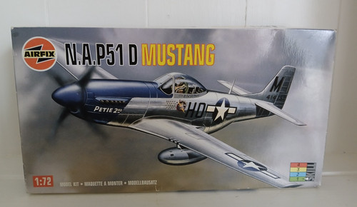 Airfix p51 mustang model - n.a.p51, d