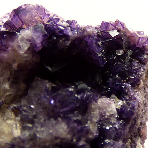 Blue john fluorite crystal - blue,