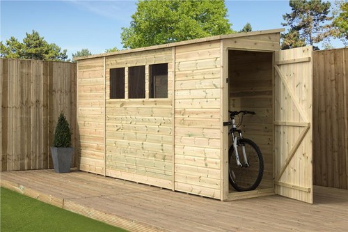 Empire 1500 pent - garden, shed