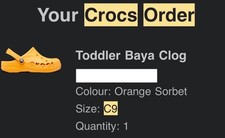 Toddler Baya Clog, orange