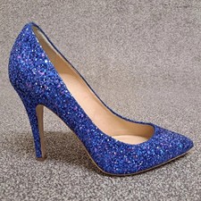 Schuh Court Shoes Blue Glitter