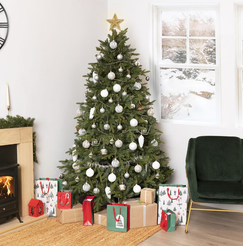 6ft faux nordic spruce hinged - 6ft,