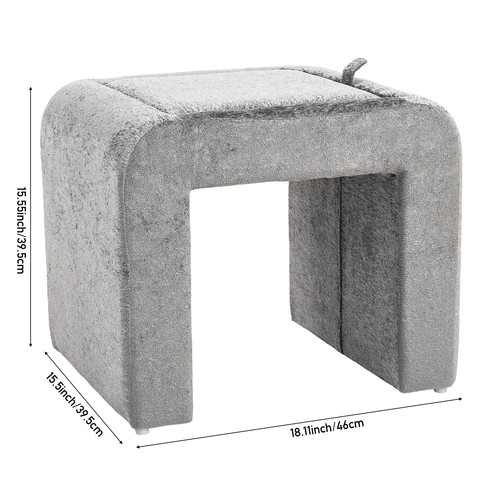 Shape storage ottoman with - storage,