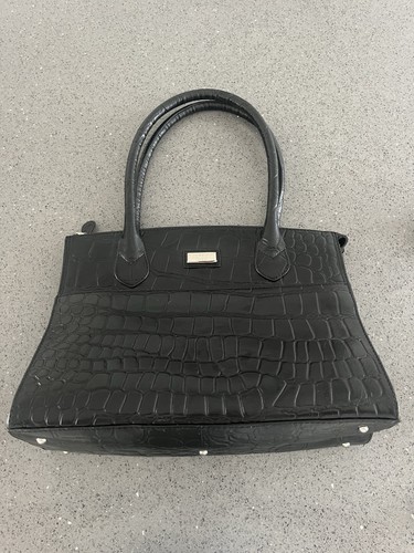 Ladies black osprey handbag - osprey,