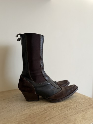 Moma distressed leather boots - moma,