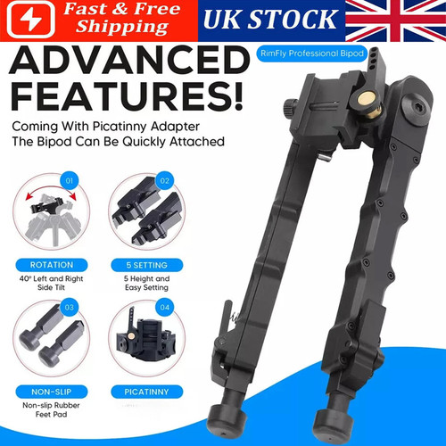 Adjustable rifle bipod - 9,