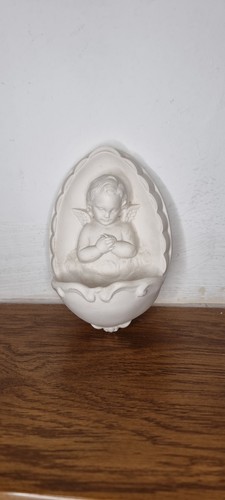 Vintage holy water font white - vintage,