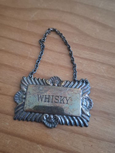 Vintage silver plated whisky - plated,