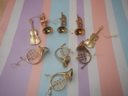 Vintage christmas gold plastic - vintage,