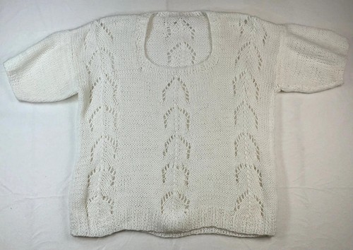 Hand knitted jumper white