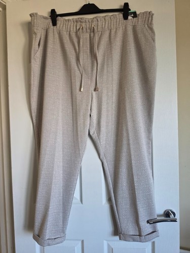 Ladies beige check roll - , up