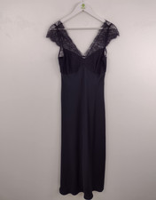 M&S Women's Dress Black Satin