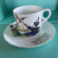 Antique Aynsley Cup/Saucer Children's Nursery Rhymes Bone China England