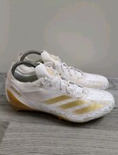 Adidas Adizero Electric White/Gold Football Boots Size UK 9.5 NEW USA IMPORT