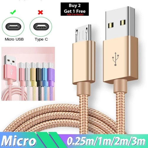 Braided micro usb data - 2m,