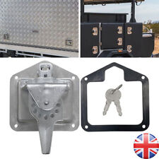 1X Recessed Locker Door T Handle Lock Trailer Truck Latch Catch Stainless Steel