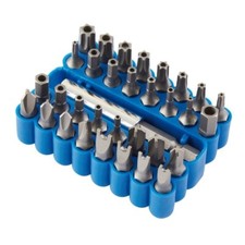 Draper 82406 33 Piece Security Screwdriver Bit Set & Holder - Torx, Hex etc