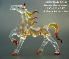 Glass HORSE STALLION MARE PONY