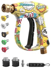 High Pressure Washer Spray Gun Jet Lance Trigger Wash Water For Car Wash 5Nozzle