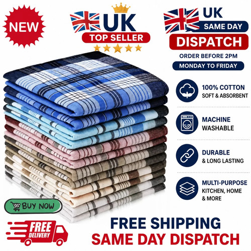 Men handkerchiefs 12 pack - men's, handkerchiefs,