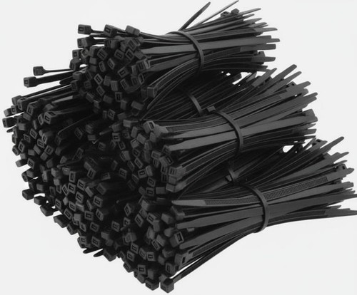 Black cable zip ties - cable, lot