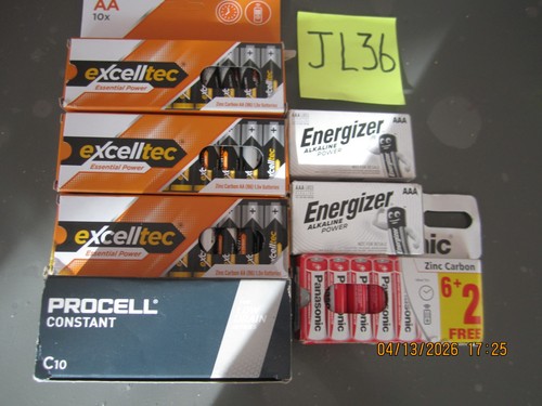 Job lot assorted alkaline - lot,
