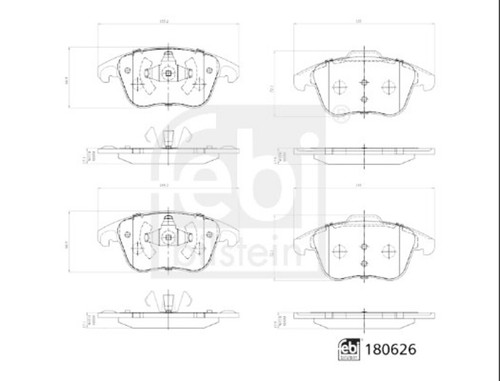 Front disc brake - brake, febi