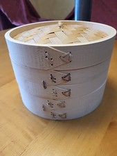 2-Tier Bamboo Steamer Baskets